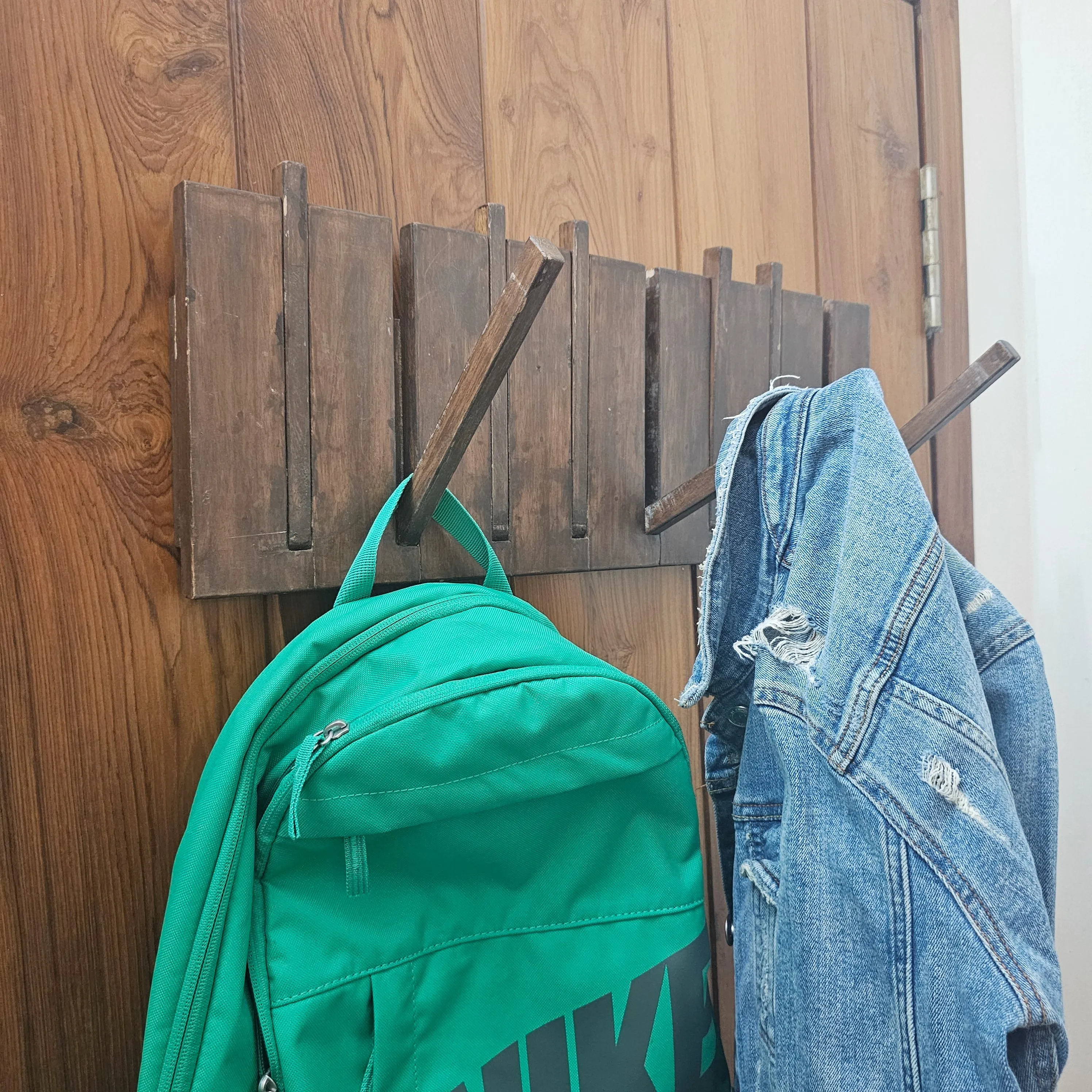 Wall Mounted Coat Rack - Wooden Rack  for Bedroom & Living Room- Large and Versatile (Stock)