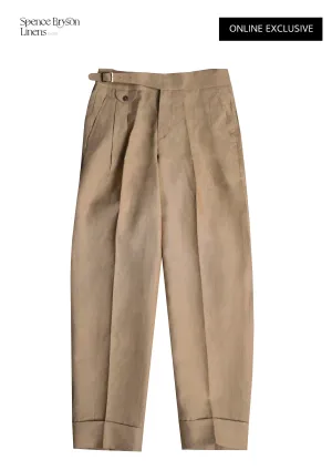 Wheat Linen Gurkha Trousers