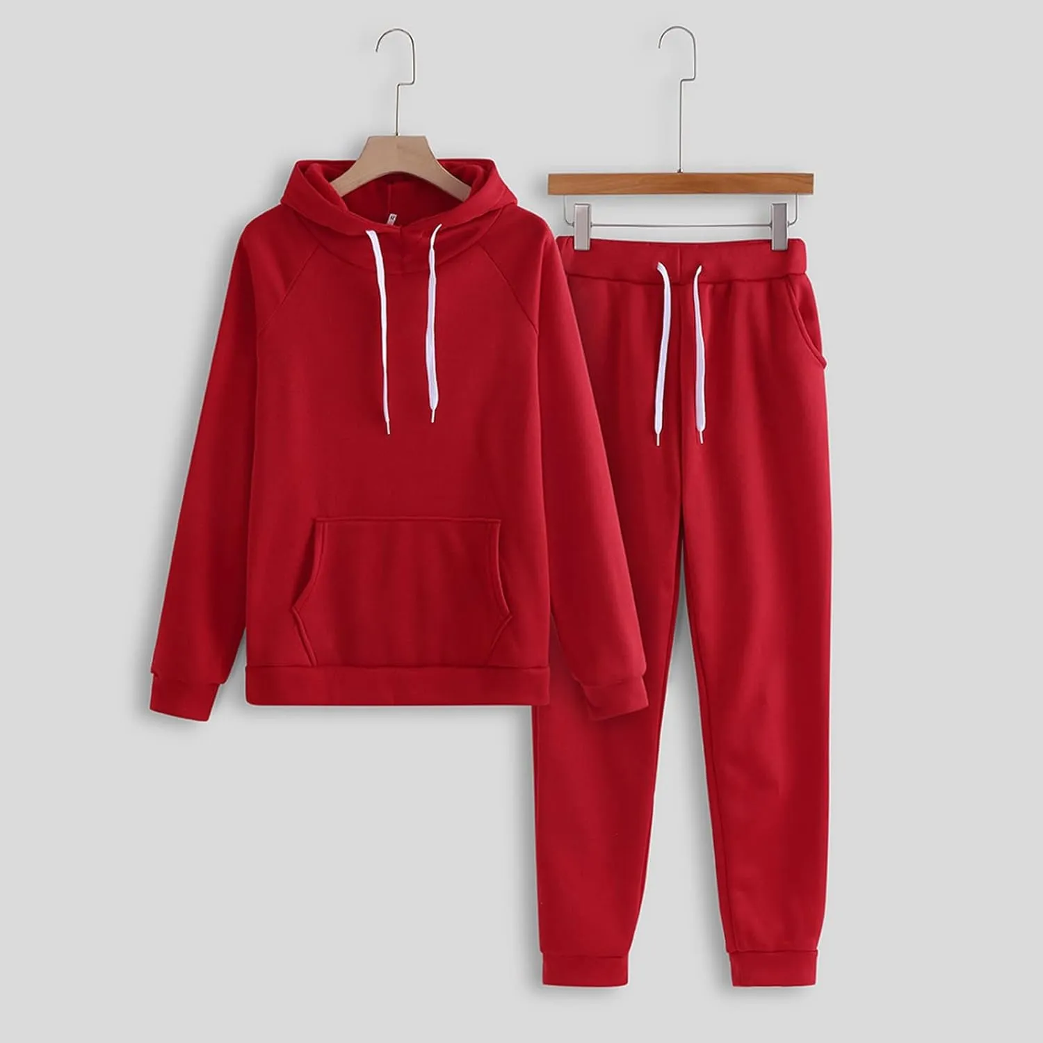 Womens 2 Piece Outfits Sweatsuits Lounge Sets Oversized Hoodie Sweatshirts High Waist Workout Joggers Fall Outfits
