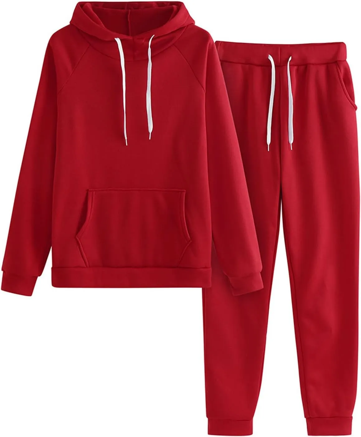 Womens 2 Piece Outfits Sweatsuits Lounge Sets Oversized Hoodie Sweatshirts High Waist Workout Joggers Fall Outfits