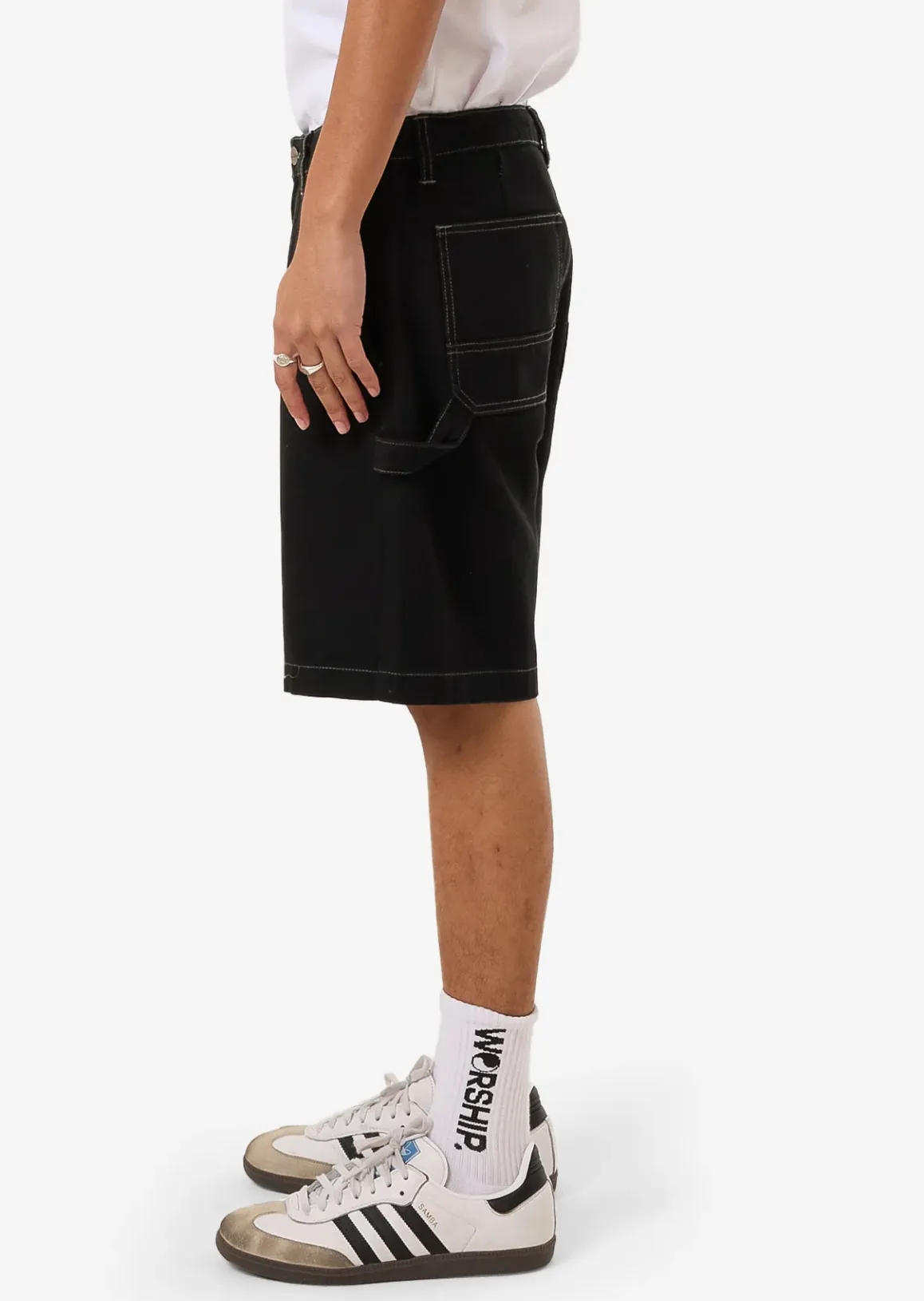 WORSHIP SUPPLIES MONTY UTILITY SHORT - BLACK